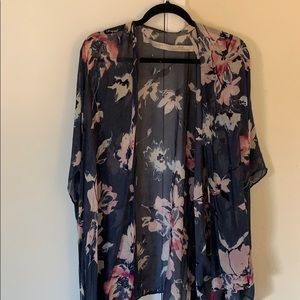 Loft Floral Wrap Kimono